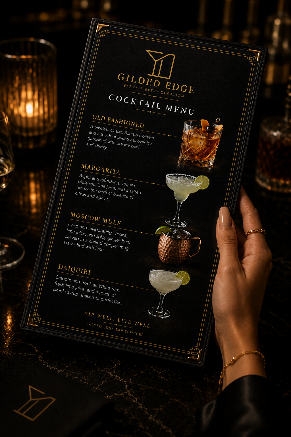 Custom Cocktail Menus
